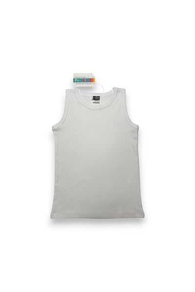 Ponchiq Tricou alb unisex pentru copii