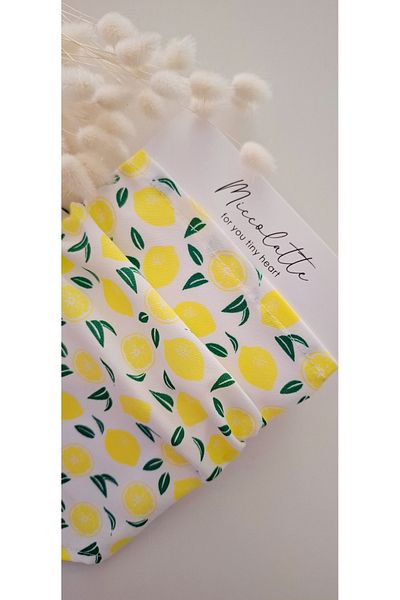 Miccolatte Baby Girl and Child Fruit Patterned Poplin Fabric Tie Triangle Bandana (Single)