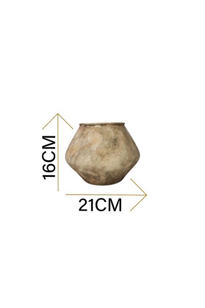 Generic Luxury beige vase stand for elegant home decor, outdoor gardens and balconies (21*21*16cm)