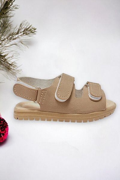 Ponchiq Sandale pentru copii unisex cu curele duble cu velcro