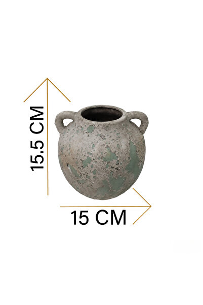 Generic Luxury Vase Stand in Calm Green for Elegant Home and Garden Decor (15.5*15.5*15 cm)