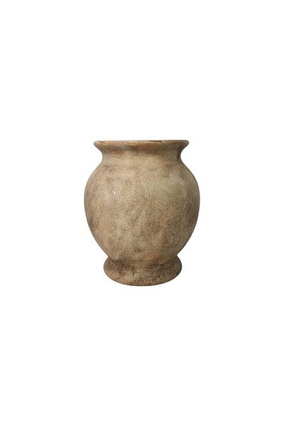 Generic مركن مزهرية فاخر باللون العسلي للديكور المنزلي الأنيق وللحدائق الخارجيه مقاس (25*25*29.5 سم)