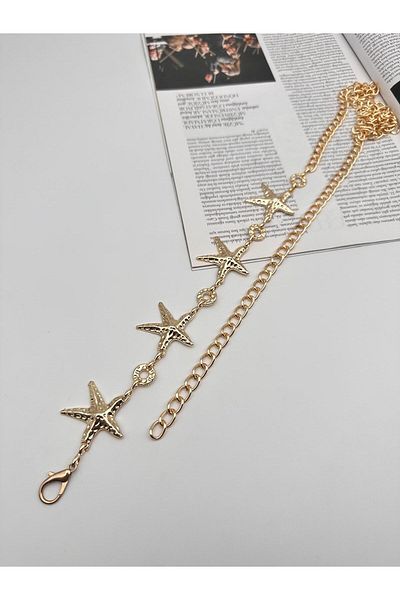 MODAM HİFA Star Stud Στρογγυλό αξεσουάρ Γυναικεία ζώνη φόρεμα ζώνη πουκάμισο ζώνη αλυσίδα