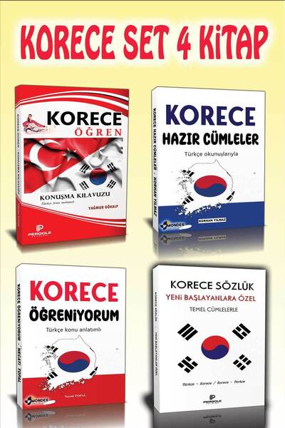 Mondes Yayınları Korece Öğrenme Seti 4 Kitap