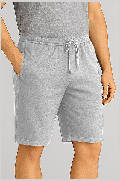 wingetstar Erkek Gri Bermuda Şort