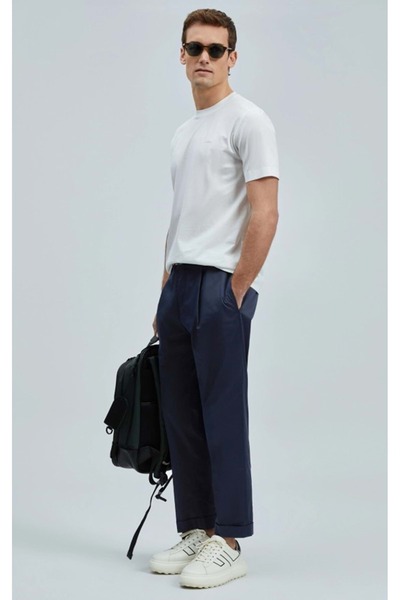 Lufian 111020262 Bran Ανδρικό T-Shirt Basic Ανδρικό T-Shirt ΛΕΥΚΟ