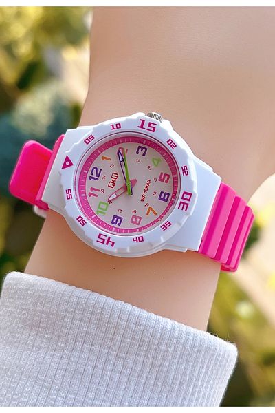 Q&Q Vr19j192y Kids Wristwatch Waterproof with Silicone Cord