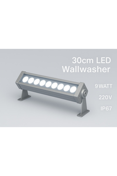 DEHALUX LIGHTING 30cm 9w Led Wallwasher Beyaz 6500k | Dış Cephe, Minare, Bahçe Aydınlatma | Iç-dış Kullanım