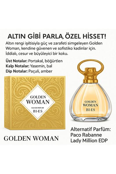 Bİ ES POL Golden Eau de Parfum for Women
