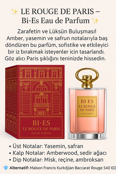 Bİ ES POL Le Rouge de Paris Eau de Parfum for Women