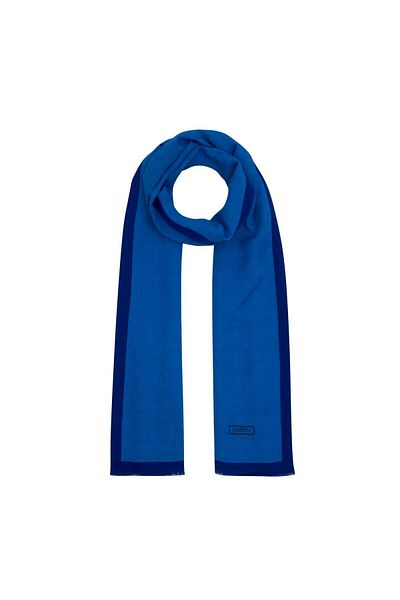 ipekevi Σάλι με μοτίβο Four Seasons Monogram 04356-saks Blue