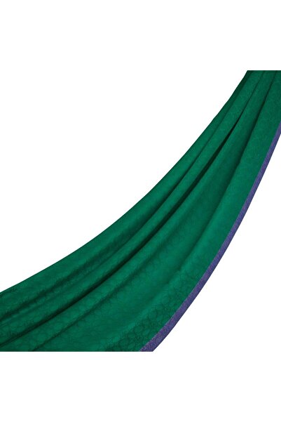 ipekevi Dört Mevsim Monogram Desen Şal 04356-Zümrüt Yeşili