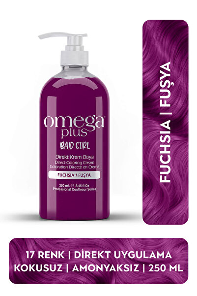Omega Plus Bad Girl Fuşya Geçici-renkli Amonyaksız Saç Boyası 250 ml