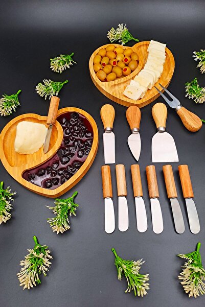 SWENCRAFT مجموعة من 12 شفرة تقديم من الخيزران الطبيعي للإفطار والجبن والعسل و...