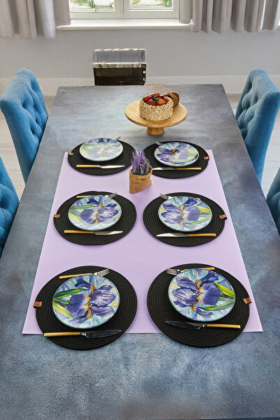 EMBazaar 6-Person Disaster Series Stackable 6 Piece Luxury Cake Dinner Plate Set