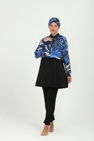 Sonne's Quick Dry 3-Piece Fully Covered Hijab Swimsuit Set
