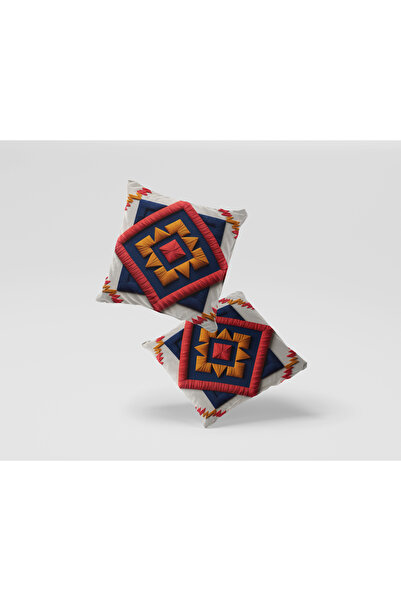 Ahsen Dekoratif Modern Stylish Aesthetic Embossed Themed Digital Printed Luxury Velvet 4-Piece Throw Pillow Cover Set