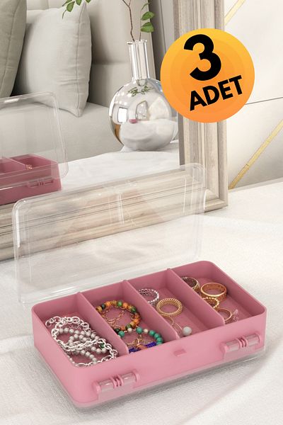 DOVİHOME منظم المكياج ومستحضرات التجميل من هوب كاندي بينك