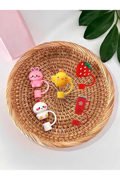 Kelira Quencher Compatible Unicorn Accessory / Straw Protector / Silicone Straw Tip Cover / 10mm Straw Compatible