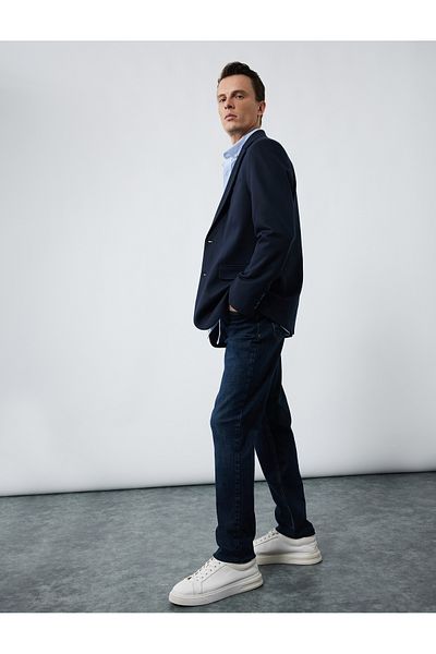Koton Pantaloni slim din bumbac cu talie normală - Brad Jean