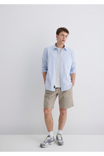 Mavi Beige Cargo Shorts 0410269-80697