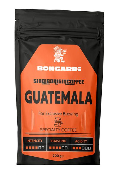 Bongardi Coffee Guatemala Single Orjin Qualified Local Coffee 2X200G (Coffee or Milled Can Be Chosen)