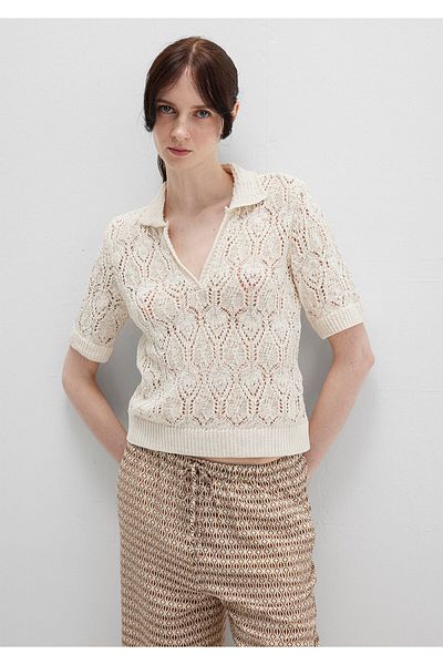 Mavi Ecru Knitwear Polo 1710680-82127