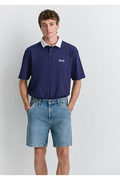 Mavi Rotterdam Mv91 Street Indigo Blue Jean Shorts 0410185-89128