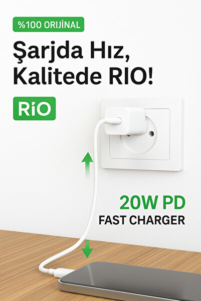 Çnrline RioTech 20W Hızlı Şarj Type-C 3.0