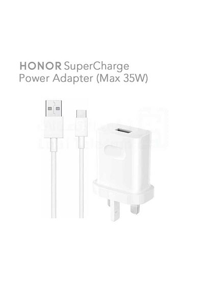 HONOR 35W Fast Charger with USB Type-C Cable in White