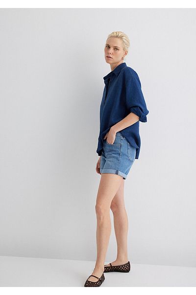 Mavi Pixie Casual γαλάζιο τζιν σορτς 1437090725