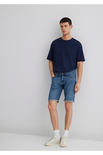 Mavi Tim Street Shaded Indigo Blue Jean Shorts 0428487143