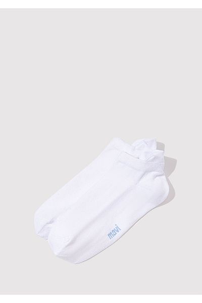 Mavi Ribbon Embroidered White Booties Socks 1913164-620