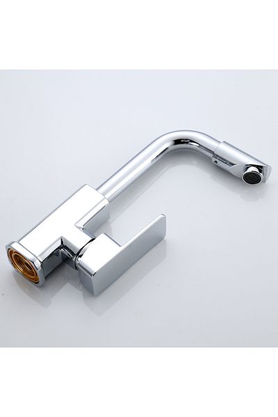 Generic Stainless Steel Kitchen Faucet With 360° Rotating Water Outlet Vintage Single Handle Kitchen