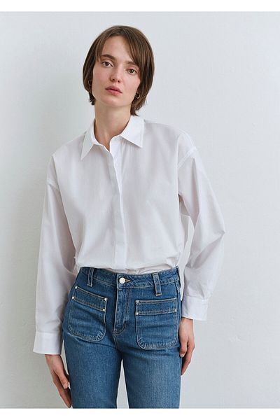 Mavi Cămașă albă oversize - Croială largă 1210887 -620