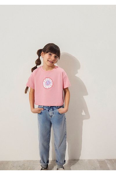 Mavi Tricou roz cu imprimeu Lola Bunny, cu o formă lejeră 7610290 -71027