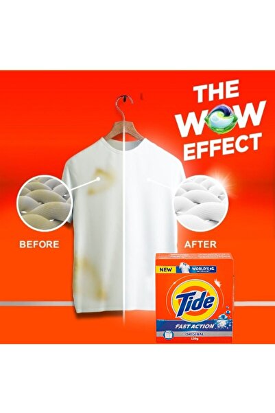 Tide Original Fast Action Washing Powder 120g– Powerful Stain Removal, Fresh Scent, Easy Use
