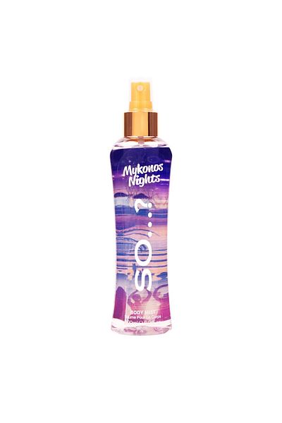 SO Mykonos Night Body Mist 200 ml – Long-lasting Fragrance & Skin Refresher Spray