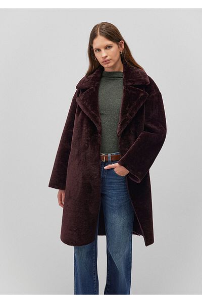 Mavi Burgundy Faux Fur Loose Fit / Loose Comfortable Fit 1110585 -70422