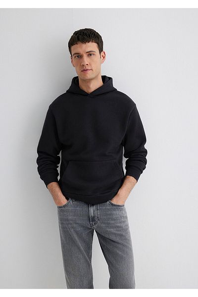 Mavi Black Hooded Basic Sweatshirt - 0S10275-900