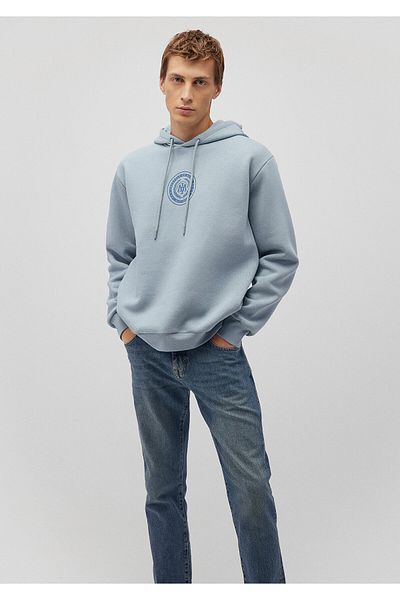 Mavi Hooded Seal Logo Printed Sweatshirt - 0s10192-80796