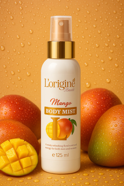 LORİGİNE DE LA BEAUTE Ferahlatıcı Vücut Spreyi Mango Özlü 125 ml Body Mist