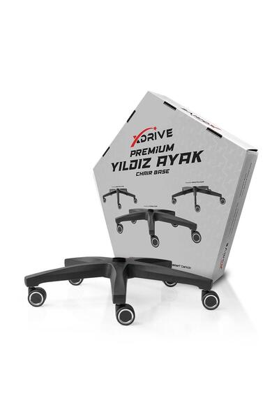 XDrive Premium Poliamid Ayak Siyah (Tekerlek Dahil)