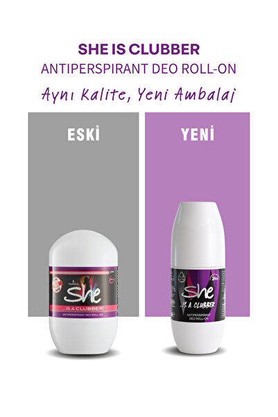 She Clubber Kadın Roll On 50 ml
