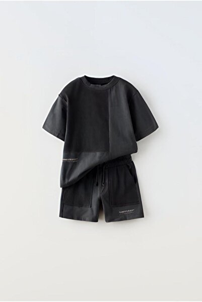 Monila Nová sezóna - Dětská souprava z bavlněné vafle, výstřih