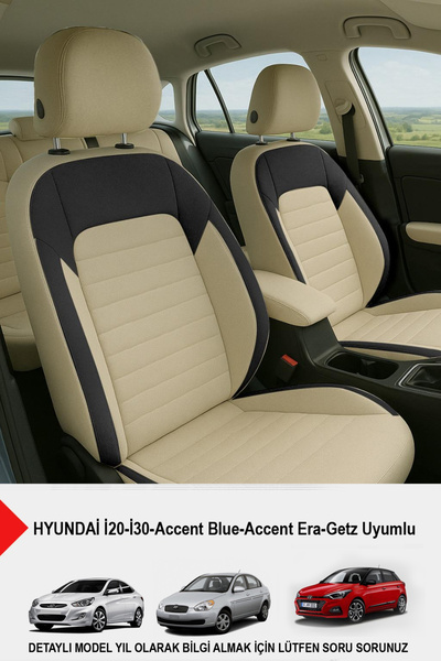 GM-DESIGN Mocha Tufting Auto Seat Cover (Hyundai I20-I30-Accent Blue-Era-Getz...
