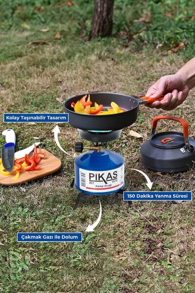 Pikas İksa Devrilmez Ayaklı Portatif Kamp Ocağı,çakmak gazı hediye