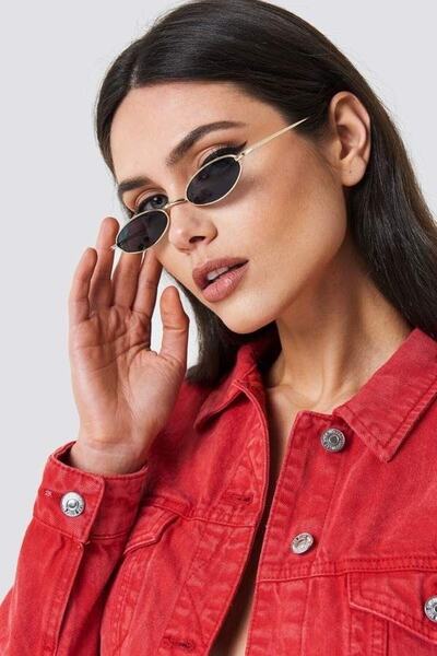 Toz Vintage Tuvi Siyah Uzun Round Vintage&retro Güneş Gözlüğü