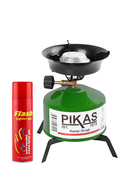 Pikas Iksa Devrilmez Ayaklı Portatif Kamp Ocağı, Piknik Tüpü, Çakmak Gazı