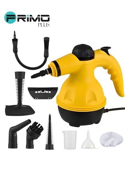 Primo Plus Portable Handheld Steam Cleaner 1200w Multifunctional With 9 Pieces Accessories